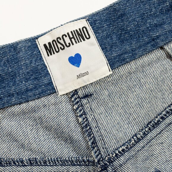 Moschino Jeans fringe two-toned denim skirt - Picture 5 of 5
